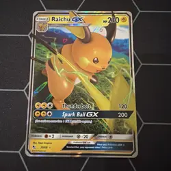 Raichu GX 20/68 Hidden Fates Ultra Rare Holo Pokemon Card NM ref#165 - Image 1