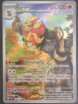 Pyroleo 200/193 Illustration Rare Entwicklungen in Paldea DE NM Pokemon - Image 1