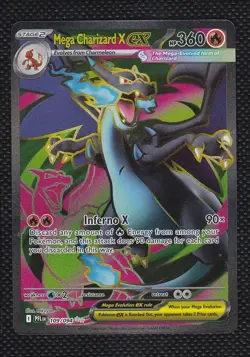 Mega Charizard X ex 109/094 Ultra Rare Phantasmal Flames Pokemon Near Mint - Image 1