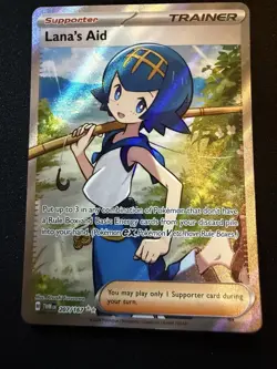 Pokemon TCG Lana's Aid 207/167 Twilight Masquerade Full Art Ultra Rare Holo - Image 1