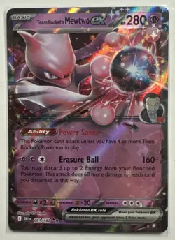 Pokemon TCG - Team Rocket's Mewtwo ex 081/182 - Destined Rivals - Image 1