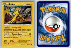 Raikou 55/162 Holo Rare BREAKthrough Pokemon MP Holo - Image 3