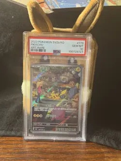 2023 Pokemon Scarlet & Violet Korean #173 Pikachu Full Art Rare PSA 10 - Image 1