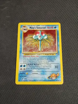 Vintage Pokemon TCG Gym Heroes - Misty's Tentacruel Holo Rare - LP - Image 1