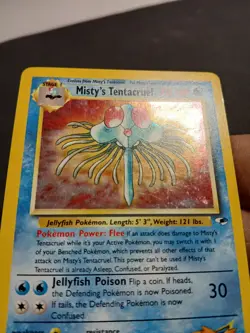 Vintage Pokemon TCG Gym Heroes - Misty's Tentacruel Holo Rare - LP - Image 4