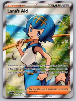 Lana's Aid 207/167 Ultra Rare Twilight Masquerade Pokemon Near Mint - Image 1