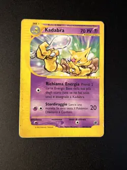 Pokemon Carta Old Non Comune Expedition Set Base ITA 84/165 Kadabra - Image 1