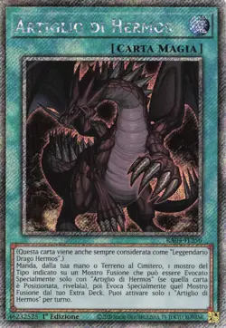 yu gi oh ita 1ed rara segreta platino ra04-it256 Artiglio di Hermos - Image 1