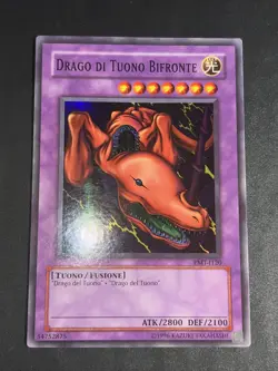 yu gi oh drago di tuono bifronte pmt-i120 super rara ita fusione goat 1996 old - Image 2