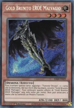 yu gi oh ita 1ed rara segreta ra04-it029 Gold Brunito EROE Malvagio - Image 1