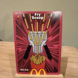FRY SCOOP 02/24 McDonalds Cards 2026 UnRedeemed trading card "NEW - Image 1