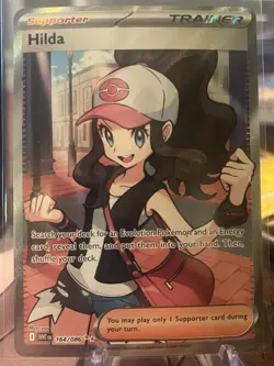 Hilda 164/086 SV: White Flare Holo Trainer Pokemon TCG Ultra Rare Card - Image 1