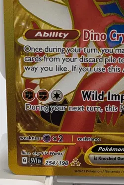Pokemon Trading Card TCG Koraidon ex #254 - Image 4