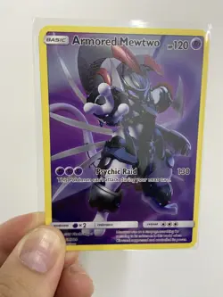 Pokemon Armored Mewtwo HP120 Gold Metal Card-Collectible Gift Display！ - Image 3