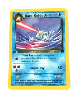 1999 2000 Team Rocket First Edition Dark Golduck Vintage Pokemon Card NM - Image 3