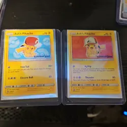 Pokemon TCG Ash's Pikachu SM Promo SM137 SM143 Card Lot - 2 Cards - Image 1