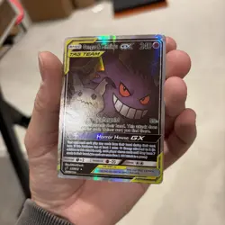 Pokemon Gengar Mimikyu GX 165/181 TCG Card Ultra Rare Full Art - Image 2