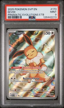EEVEE #173 PSA MINT 9 - 2025 POKEMON SVP EN-SV BLACK STAR PROMO - Image 1