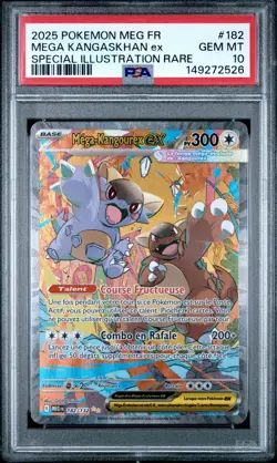 Carte Pokemon Mega-Kangourex ex 182/132 ME01 Mega-Evolution PSA 10 GEM MINT 🔥 - Image 2