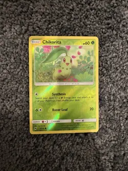 Pokemon TCG Chikorita 5/214 Reverse Holo - Lost Thunder - Image 1