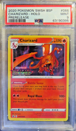 Pokemon SWSH Charizard Prerelease PSA 9 Mint - Image 1