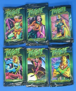 Defiant Plasm Zero Issue Collectible Trading Card Game 6x Booster Packs 1993 - Image 1