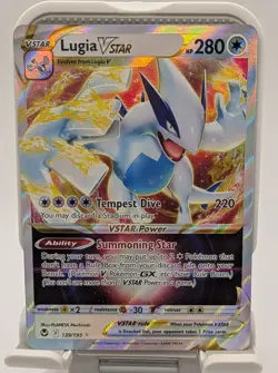 Holo Lugia VSTAR 139/195 Ultra Rare Silver Tempest Pokemon TCG - Image 1