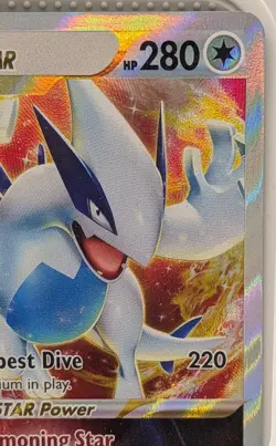 Holo Lugia VSTAR 139/195 Ultra Rare Silver Tempest Pokemon TCG - Image 4