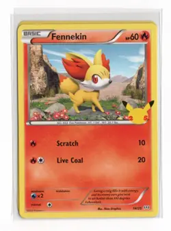 Pokemon Fennekin 14/25 McDonald's 25th Anniversary Promo NM 2021 English - Image 1