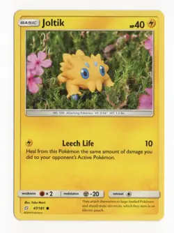 Joltik 47/181 Team Up Pokemon Common NM 2019 Sun & Moon English - Image 1