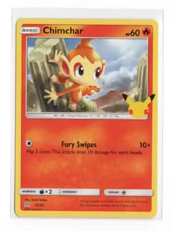 Pokemon Chimchar 12/25 McDonald's 25th Anniversary Promo NM 2021 English - Image 1