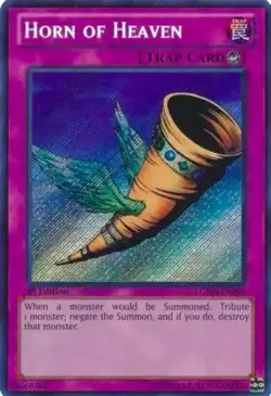 Horn of Heaven LCYW-EN090 1st Secret Rare Moderate Play Yu-Gi-Oh! DNA GAMES - Image 1