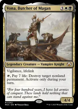 Vona, Butcher of Magan - NM MTG Commander: March of the Machine - Image 1