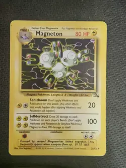 MAGNETON - 26/62 - FOSSIL - RARE - POKEMON CARD - UNLIMITED - Image 1