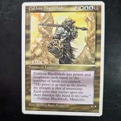 MTG Dakkon Blackblade Chronices CHR Rare Multi Creature White Blue Black Magic - Image 1