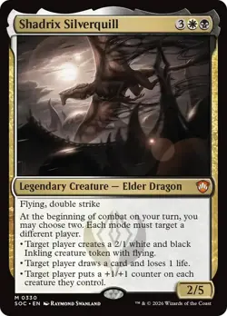 MTG Shadrix Silverquill [Secrets of Strixhaven Commander] Near Mint Magic - Image 1