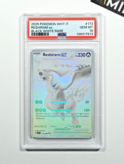 Pokemon PSA 10 Reshiram #173 WHT IT Black White Rare 2025 Italiano - Image 1