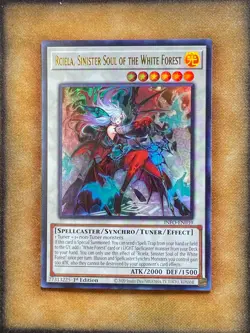 Yugioh Rciela, Sinister Soul of the White Forest INFO-EN039 Ultra Rare 1st Ed NM - Image 1