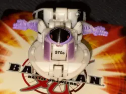 Bakugan Preyas White Pearl Black Darkus B1 Classic 670G G-Power Change RARE - Image 2