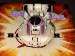 Bakugan Preyas White Pearl Black Darkus B1 Classic 670G G-Power Change RARE - Image 3