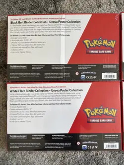 Pokemon Binder + Poster Collection Black Bolt & White Flare Sam's Club Lot of 4 - Image 5