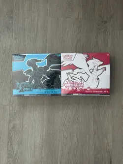 Pokemon Center Exclusive Black Bolt and White Flare ETB Pokemon TCG Both - Image 1
