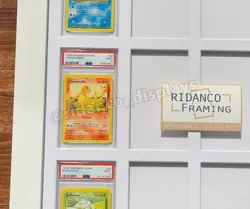 Ridanco White Graded Card Display Frames UV Protective, Handmade Ace PSA Slab - Image 2