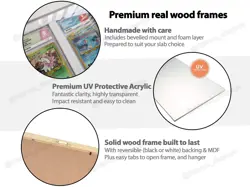 Ridanco White Graded Card Display Frames UV Protective, Handmade Ace PSA Slab - Image 3