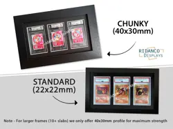 Ridanco White Graded Card Display Frames UV Protective, Handmade Ace PSA Slab - Image 4