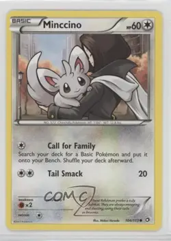 Minccino Pokemon Black & White Legendary Treasures #104 - Image 1