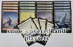 MTG Snow-Covered Land Playset (x4 Cards) Pick a Color! Modern Horizons 1 NM-LP - Image 1
