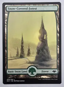 MTG Snow-Covered Land Playset (x4 Cards) Pick a Color! Modern Horizons 1 NM-LP - Image 4