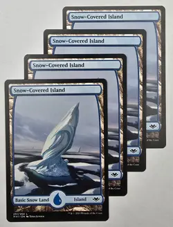 MTG Snow-Covered Land Playset (x4 Cards) Pick a Color! Modern Horizons 1 NM-LP - Image 5