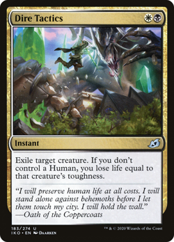 DIRE TACTICS ~mtg NM-M Ikoria Unc x4 - Image 1